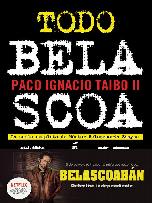 Title details for Todo Belascoarán by Paco Ignacio Taibo II - Available